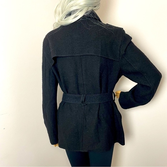 Sandro Military Style Wool Jacket – Black, Size Large - Picture 5 of 13